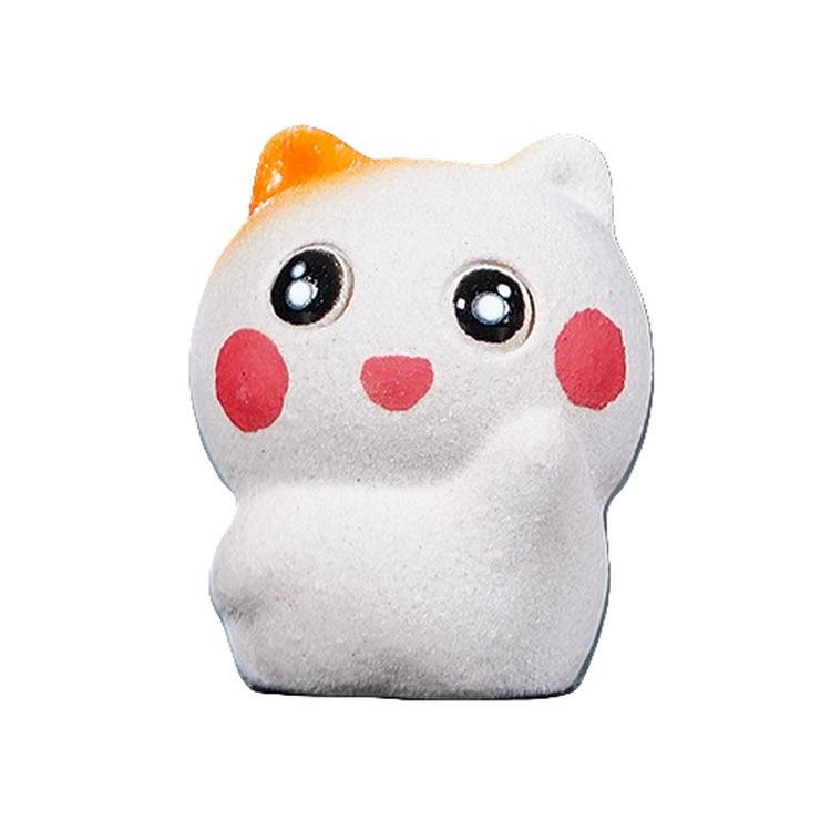 

Yixing Zisha Regimental Commander Cat Tea Pet Zen Tea Games Tea Figurine Play Toys Tea Statue Ornaments Tea Table Collection