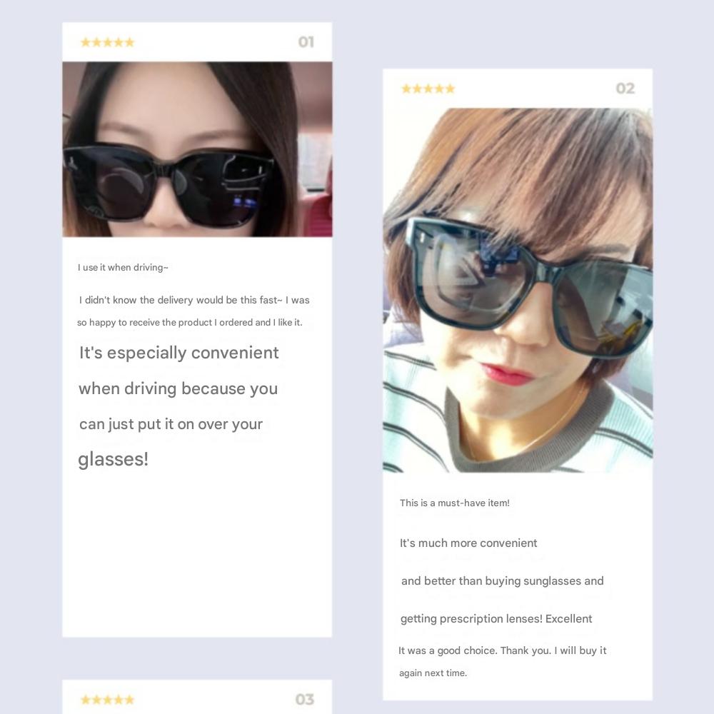 Likedoc unisex UV400 polarized sunglasses to wear over glasses