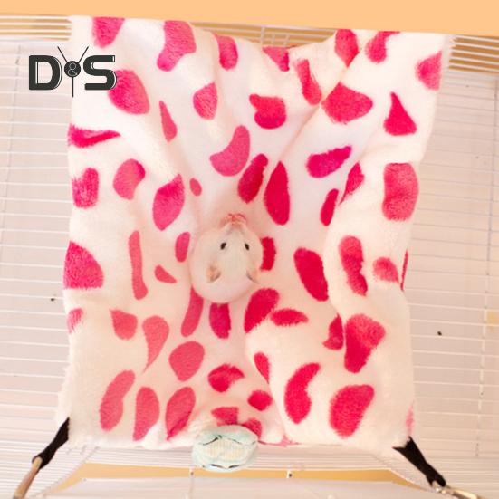 Guinea Pig Rat Ferret Hammock Hanging Bed Hammock Cage Toy Plush Warm Cozy Perch for Dwarf Rabbits Guinea Pigs Ferrets Hamster