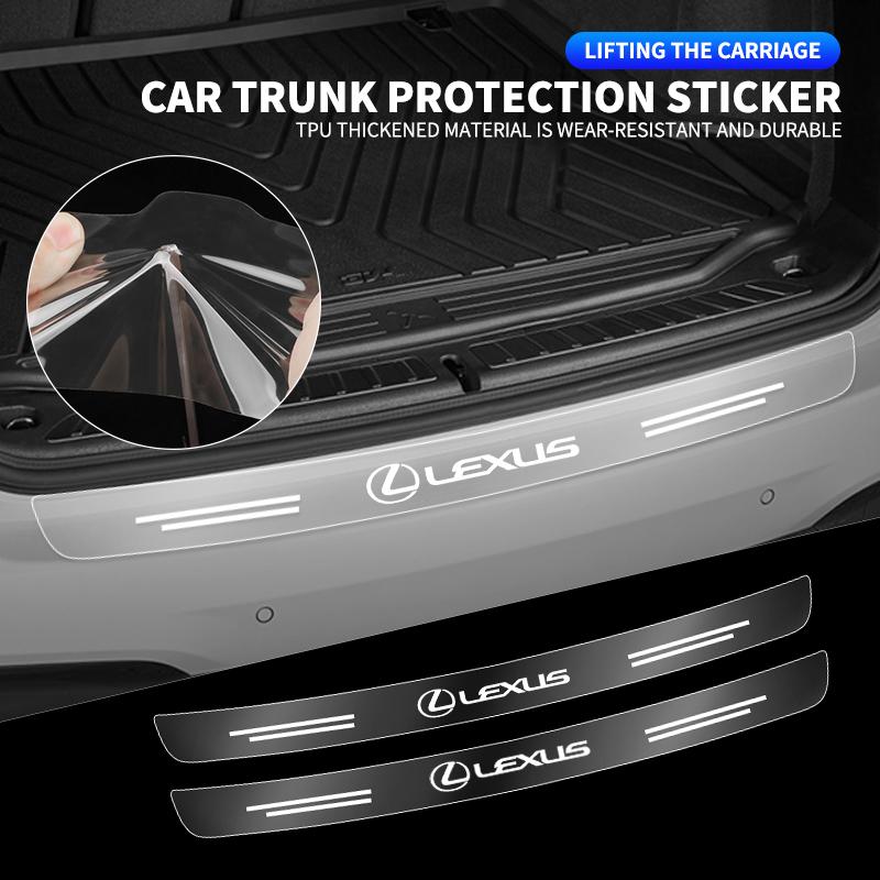 Autocollants Garde-Pare-Chocs Arrière Transparent pour Coffre de Voiture pour Lexus F-SPORT ES RX NX LS UX LM LX GX LC RZ IS CT GS RC HS SC Accessoires