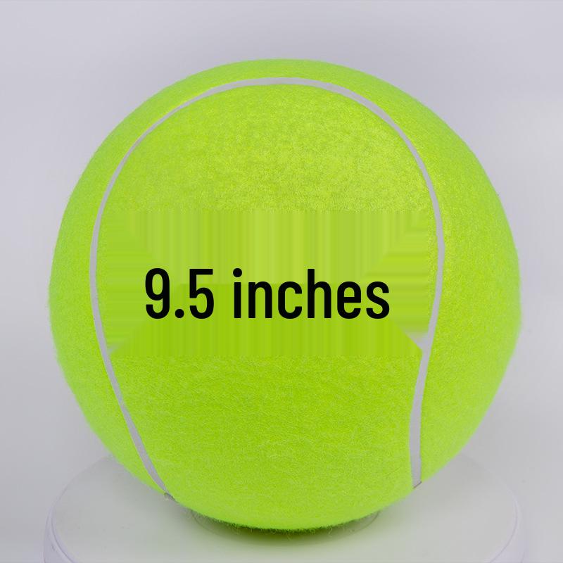 Inflatable 24CM Tennis Ball Pet Toy – Signature 9.5  Chew Activity Gift