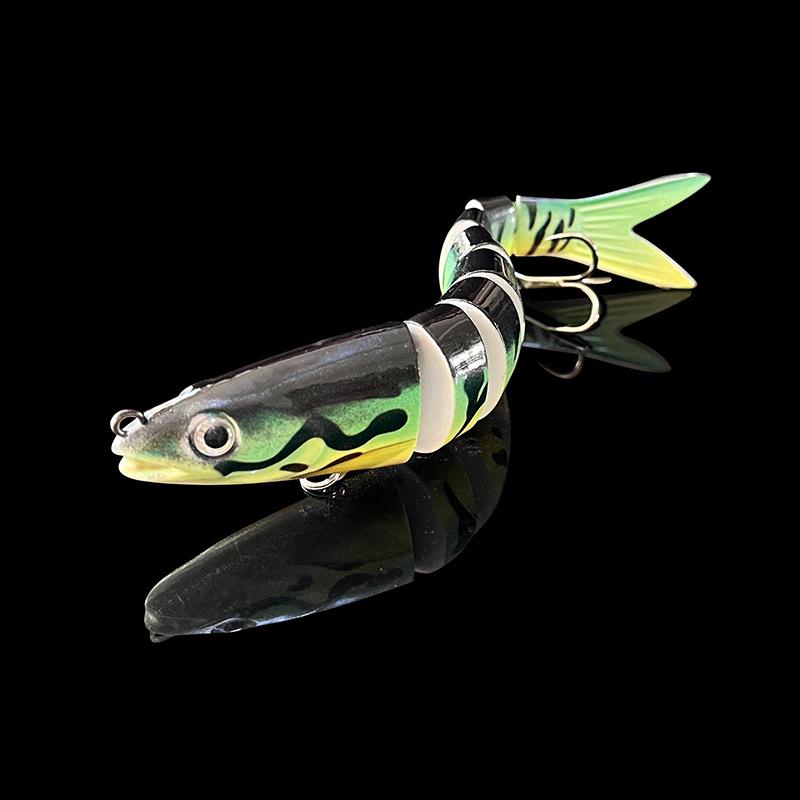 8-Section Sinking Multi-Jointed Minnow Hard Lure Artificial Fishing Bait
