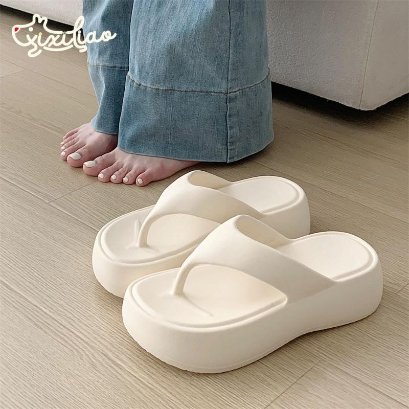 

Fashion Lovely Comfort Women Thick Soled Slippers Sandals Household Flip Flops Women Trend Beach Shoes New Summer Eva Outdoor