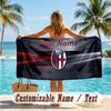 Custom Text Beach Towel, Soft Absorbent Swimming Multi-use TowelBologna FC