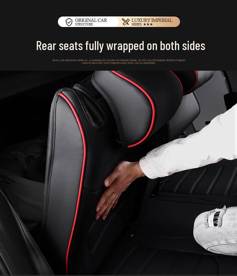 Volkswagen Tharu Four-Season Universal Leather Seat Covers - Wear-Resistant, Full Coverage for 5-Seaters