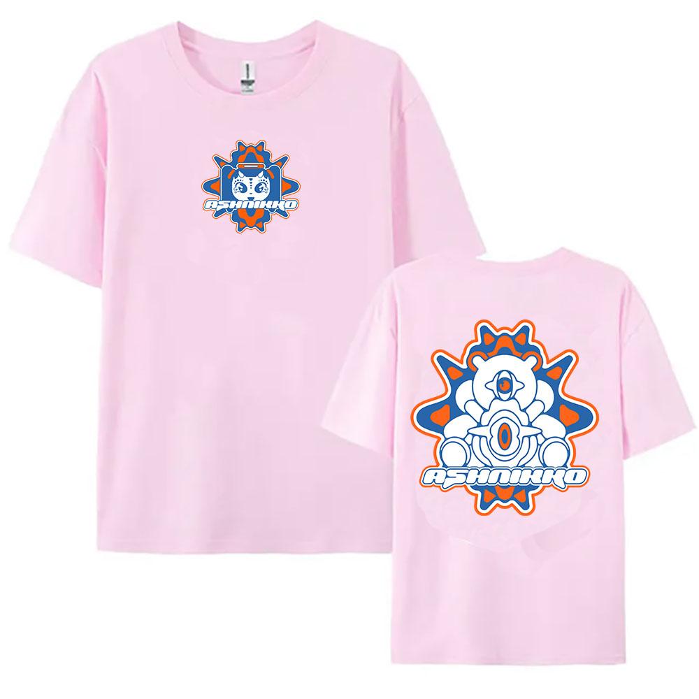 Y2K Hunter Ringer Tee Ashnikko Itty Bitty Album T-shirt Short Sleeve Casual Female Tshirts Cartoon Graphic Printing Clothing Wom