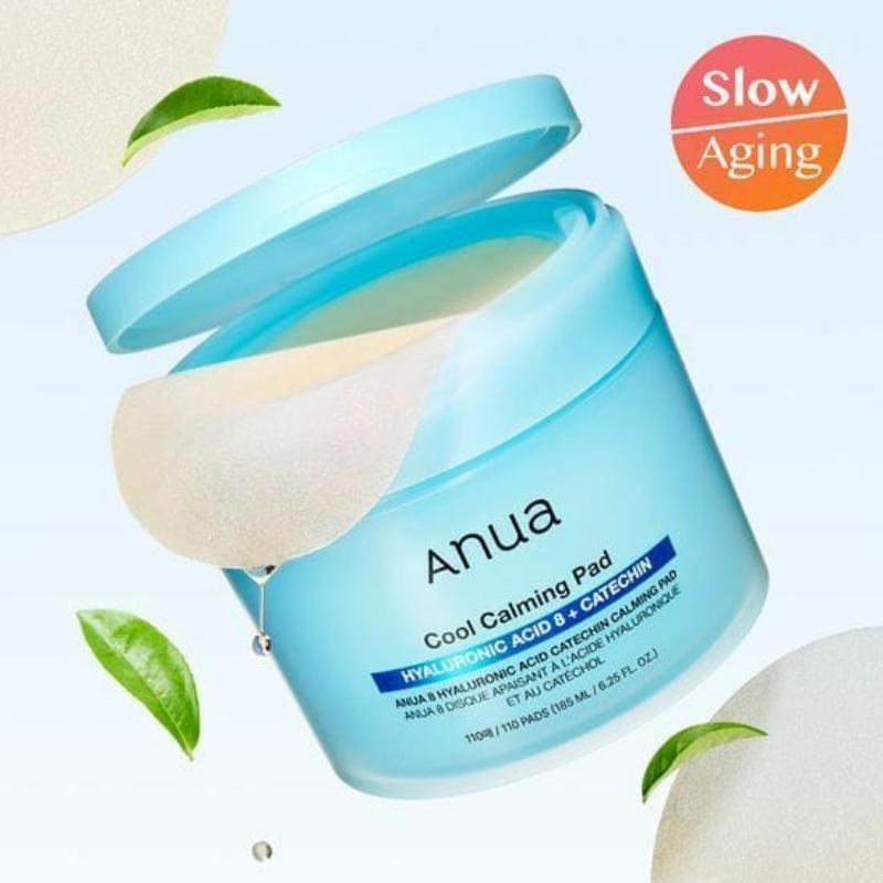 Anua 8 Hyaluronic Acid Catechin Calming Pad 110 Pads