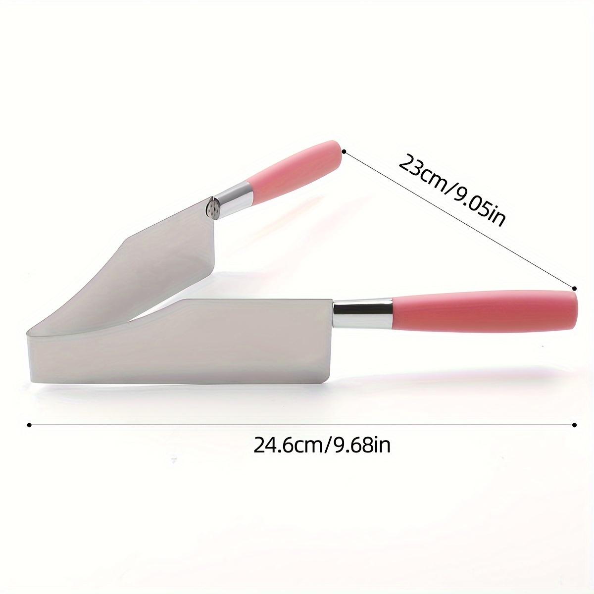 1PC Cake Cutter, Stainless Steel Cake Slicer, Plastic Handle Cake Cutter, Pastry and Dessert Slicer, Cake Splitter, Kitchen Baking Tool розовый