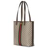 Gucci Ophidia Monogram Coated Fabric Tote Bag Men Tote Bags Beige Brown 834465-FAEOI-9746