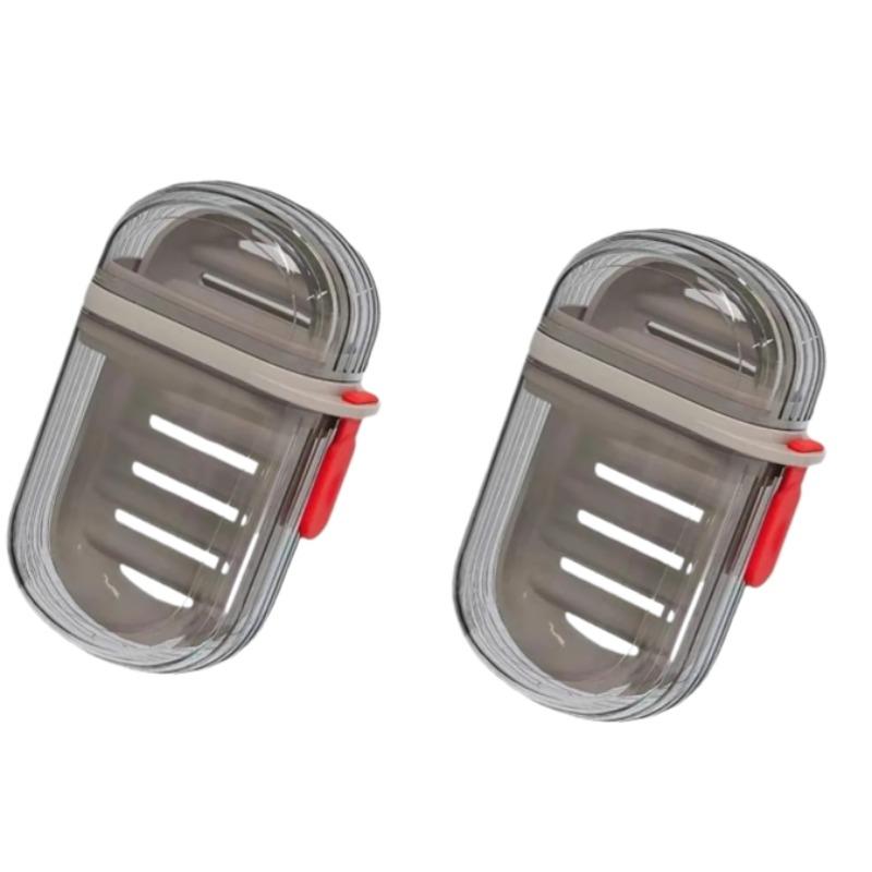 Sealed and Drainable Portable Small Soap Soap Box with Lid  Box for Business Trip Travel Soap Box Creative Travel