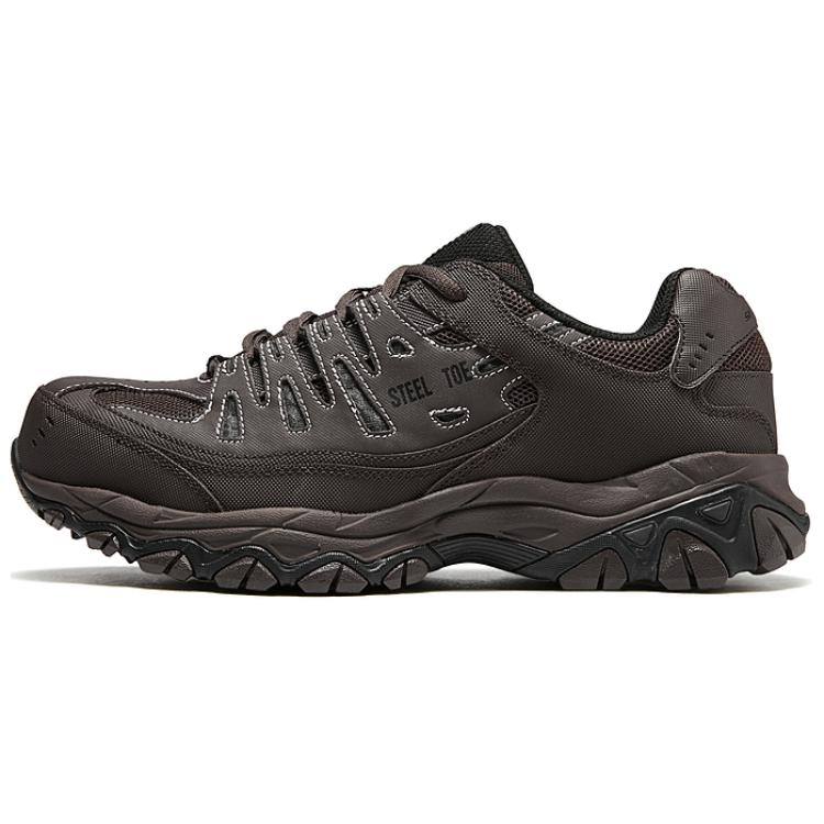 Skechers Work Comfortable Versatile Low-Top Casual Shoes Men sneakers Dark-Brown 77055W-BRN 43