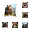 Cute Big Bear Pillowcase Animal Pillowcase Sofa Decoration Office Game Chair Cushion Cover Room Bedside Home Decoration
