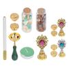 Wachs Stempel Kit Klar Gravur Abnehmbare Griff Feine Ceraceous Exquisite Verarbeitung Stempel Wachs Ofen