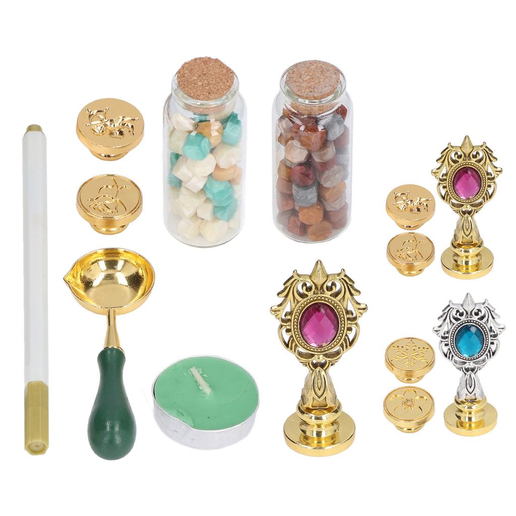 Wachs Stempel Kit Klar Gravur Abnehmbare Griff Feine Ceraceous Exquisite Verarbeitung Stempel Wachs Ofen