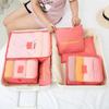 6pcs Travel Storage Bags Set, Luggage Clothes Sorting Organizer Set,  Large Capacity Foldable Suitcase Packing Bags SNBD020