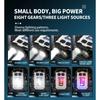 Linterna de Bolsillo LED Potente Super Brillante Multifuncional Magnética COB EDC Mini Llavero Linterna Recargable