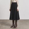 Hiikeu Wool Flared Skirt_Black