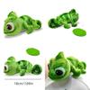 Cute Frog Plush Toy With Long Hair And Color-changing Features 16cm Size