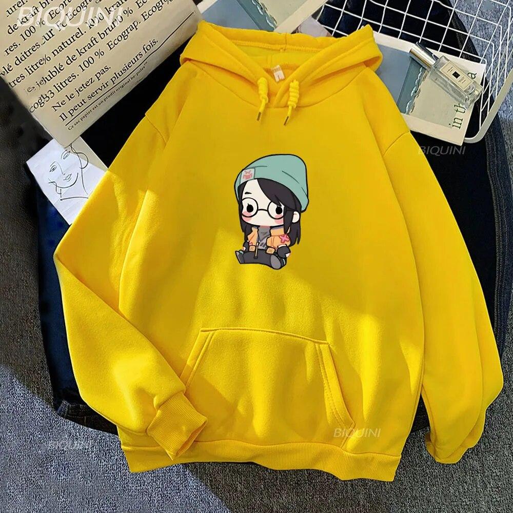 

Толстовки с рисунком VALORANT, одежда оверсайз в стиле Харадзюку для подростков, одежда Kawaii с длинными рукавами, женский спортивный костюм, пуловеры унисекс, Прямая поставка 3XL