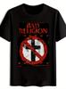 Vintage Rockband Grafik T-Shirt - Bad Religion & Prohibition Kreuz Design Kurzarm-T-Shirt mit