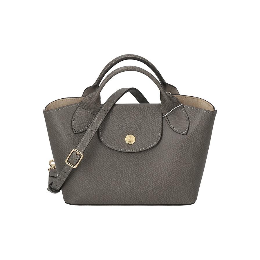 

Longchamp Logo Micro Mark Leather Crossbody Tote Bag Women Bags Dark-Gray 10319HYZP55 Basic Set (Bag+Dust Bag)