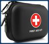 Portable First Aid Kit In Hard Shell Case with Carabiner Clip – Compact Emergency Medical Bag for Home Outdoor  Travel  Cam
