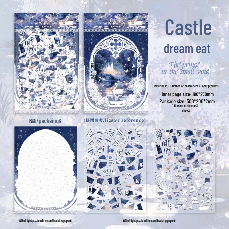 

Fantasy Theme Scenery Stickers for Children s Journals and Quiet Books