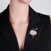 High-End Rhinestone Ballet Dancer Brooch for Women