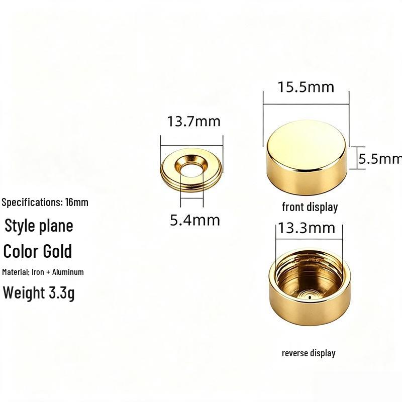 Acrylic Decorative Mirror Screw Cap for Glass and Tile Fixing