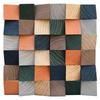 3D Solid Wood Mosaic Geometric Abstract Wall Art for TV Background or Entrance Hall
