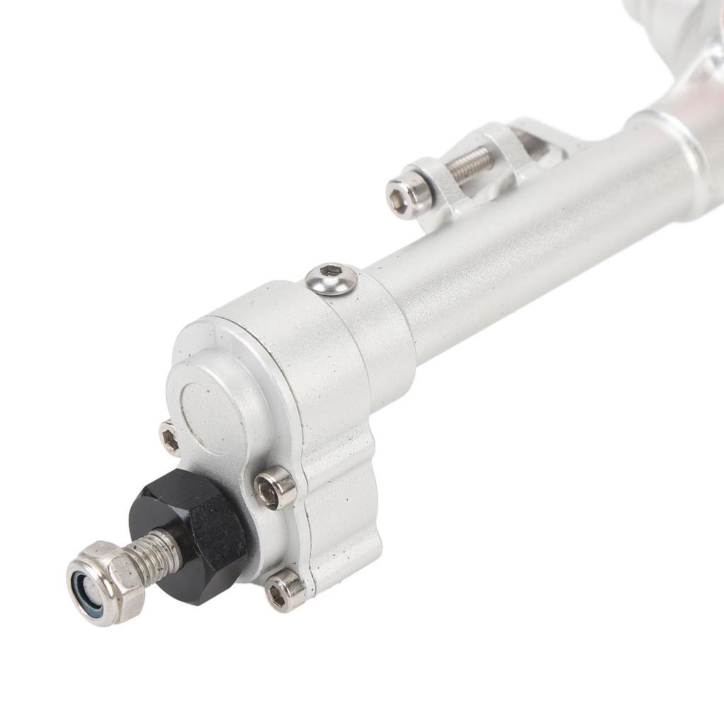 RC Car Front Rear Portal Axle Silver Red Aluminum Alloy High Load Bearings Front Rear Portal Axle Assembly for SCX10 II 1/10 RC Car