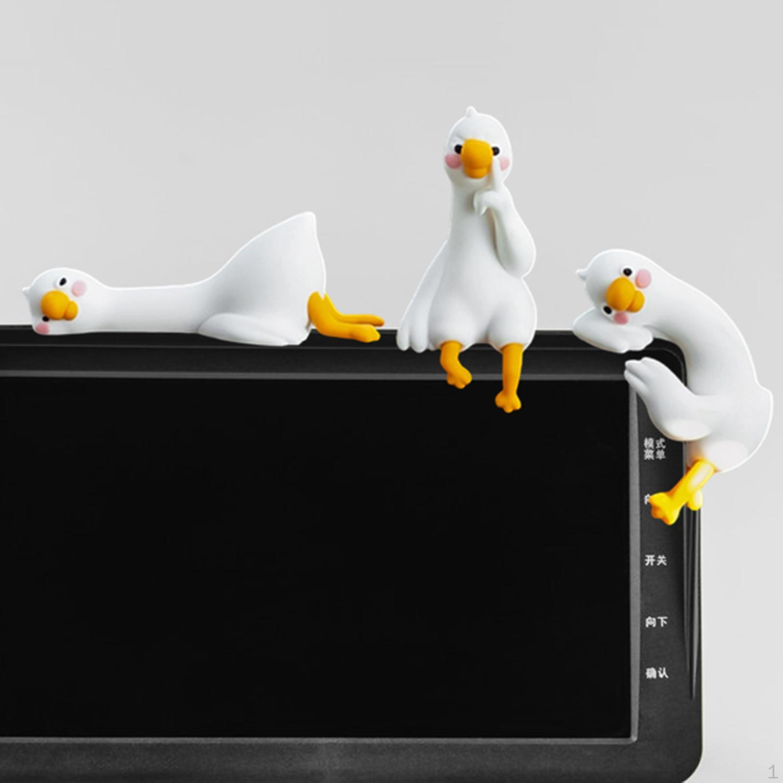 Компьютерный декор Фигурки Украшения для экрана центральной консоли Мини-статуэтки животных 3pcs Set