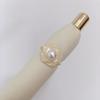SHDIYAYUN  18k Gold Plated Camellia Elegant Natural Freshwater Pearl Ring Jewelry Women
