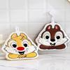 Cartoon embroidery tititicic cute hanging washing hand towel coral fleece hair-free hand towel kitchen rag