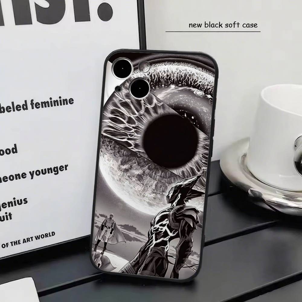 One P-Punch Man Saitama For Iphone 17 Air 16 Pro Max 15 14 13 Full Cover Anti-Shock  MagSafe Cover