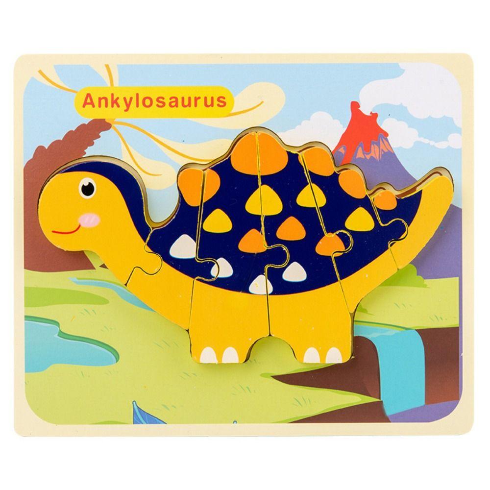 Matching Toddlers/Children/Girls Toys Jigsaw 3D Animal Wood Cartoon ...