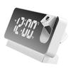 Projection Alarm Clock Large Display Versatile Silent Luminous Design USB Bedside Digital Projection Alarm Clock for Home Bedroom