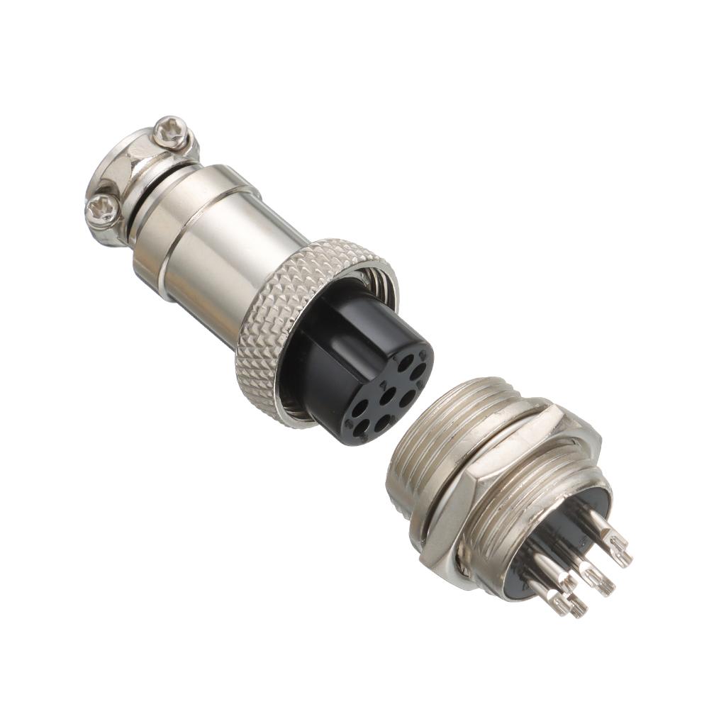Accessories Mount Panel Aviation Plug M16 Male / Female Cable Connector GX16