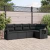 VidaXL Garden Lounge Set with Cushions 5 Pcs, Patio Sofas, Patio Furniture Set, Outdoor Furniture, Black 3252462