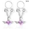 1 Pair Sexy Tassel  Butterfly Pendant Fake Nipple Ring For Women Girls Adjustable Faux Nipple Piercing Body Jewelry