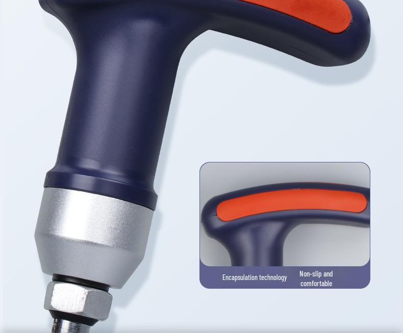 HEMUELE Adjustable Torque Screwdriver Handle with Free Spin Slip and Bit Holder