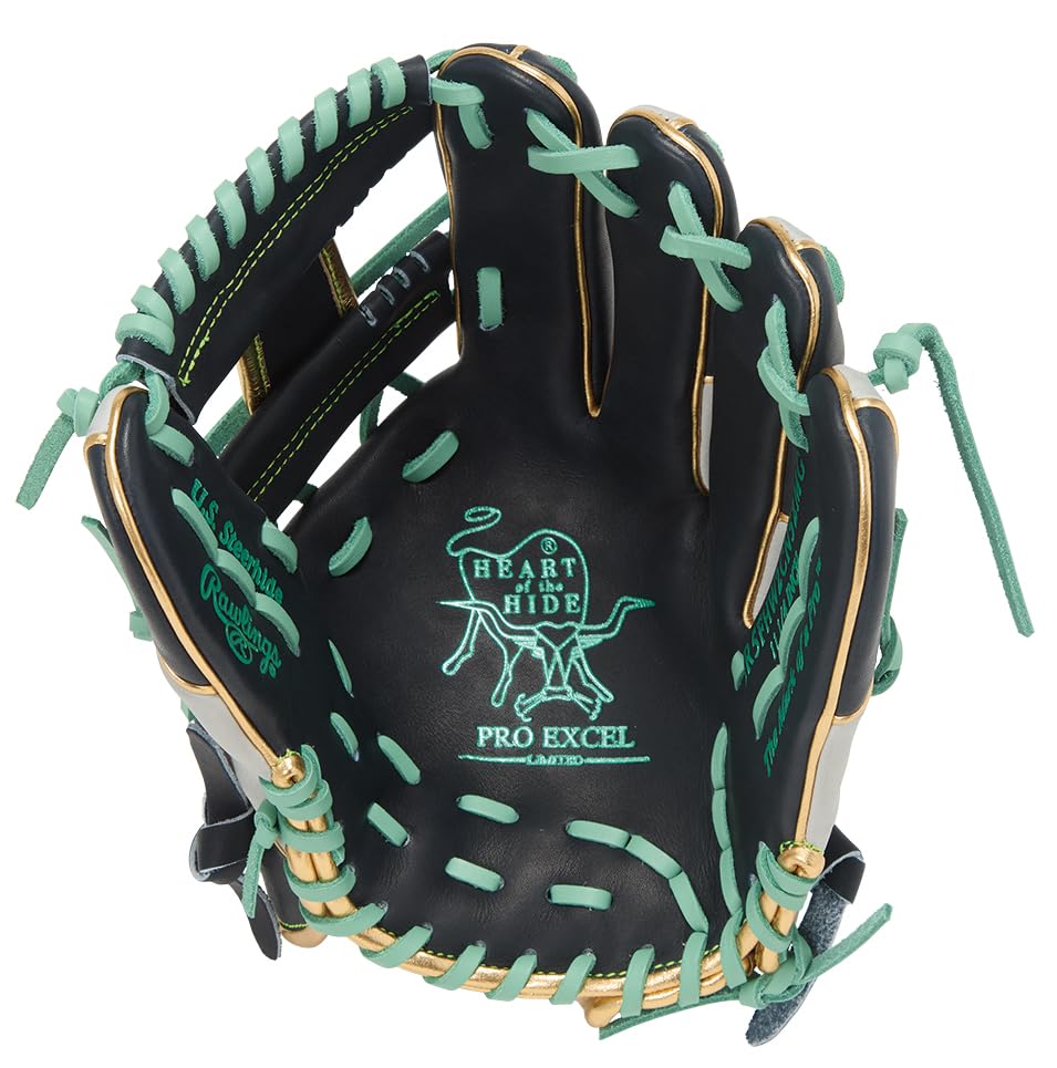 Rawlings PRO EXCEL Wizard COLORS Baseball Throw HOH® #02 Glove, Softball, GR5FHW2CN52MG, Infielder's Glove, Navy/Gray, 11.25 inches, Right-Handed