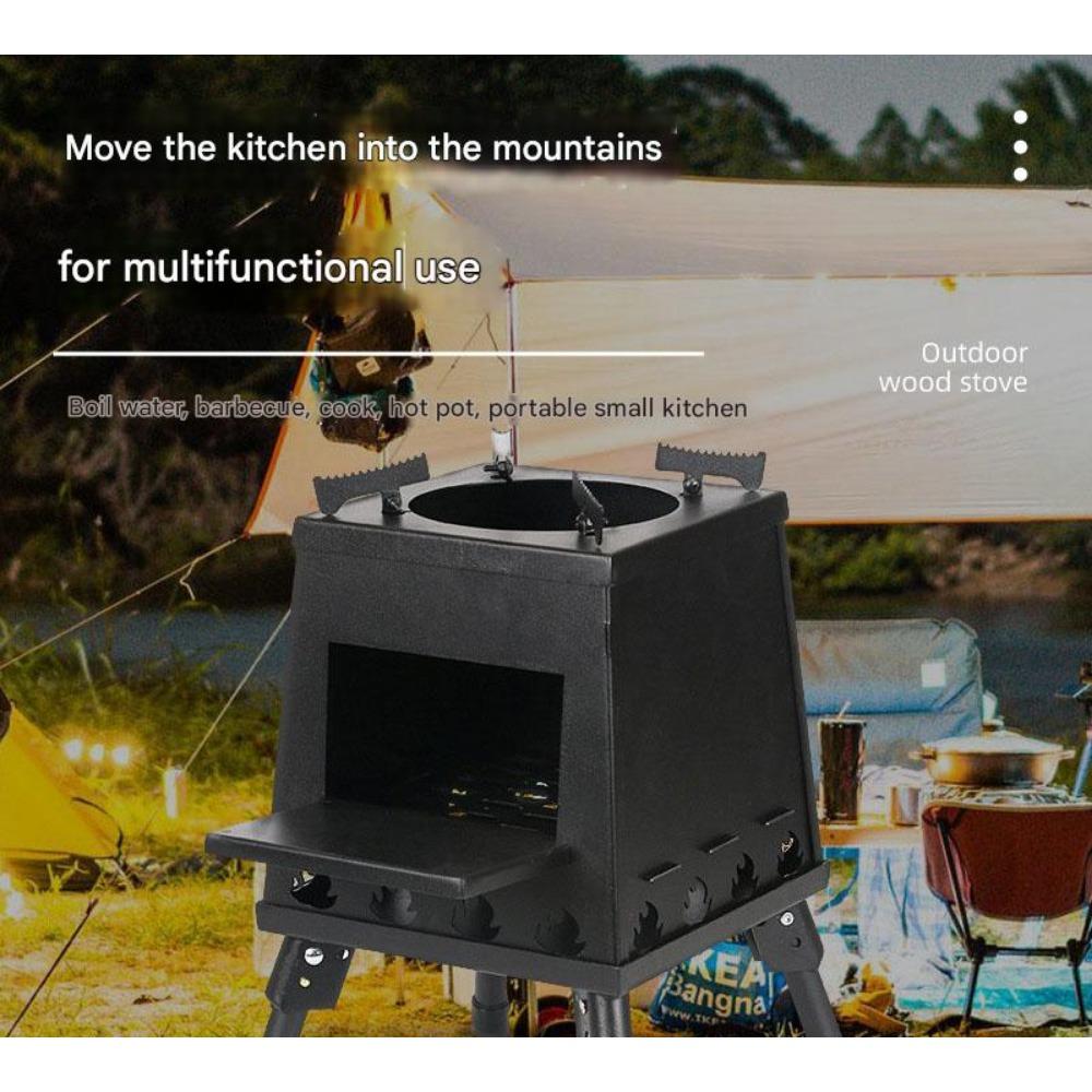 Camping Windproof Foldable Portable Gas Stove Outdoor Barbecue Camping Fire Table Picnic Stove