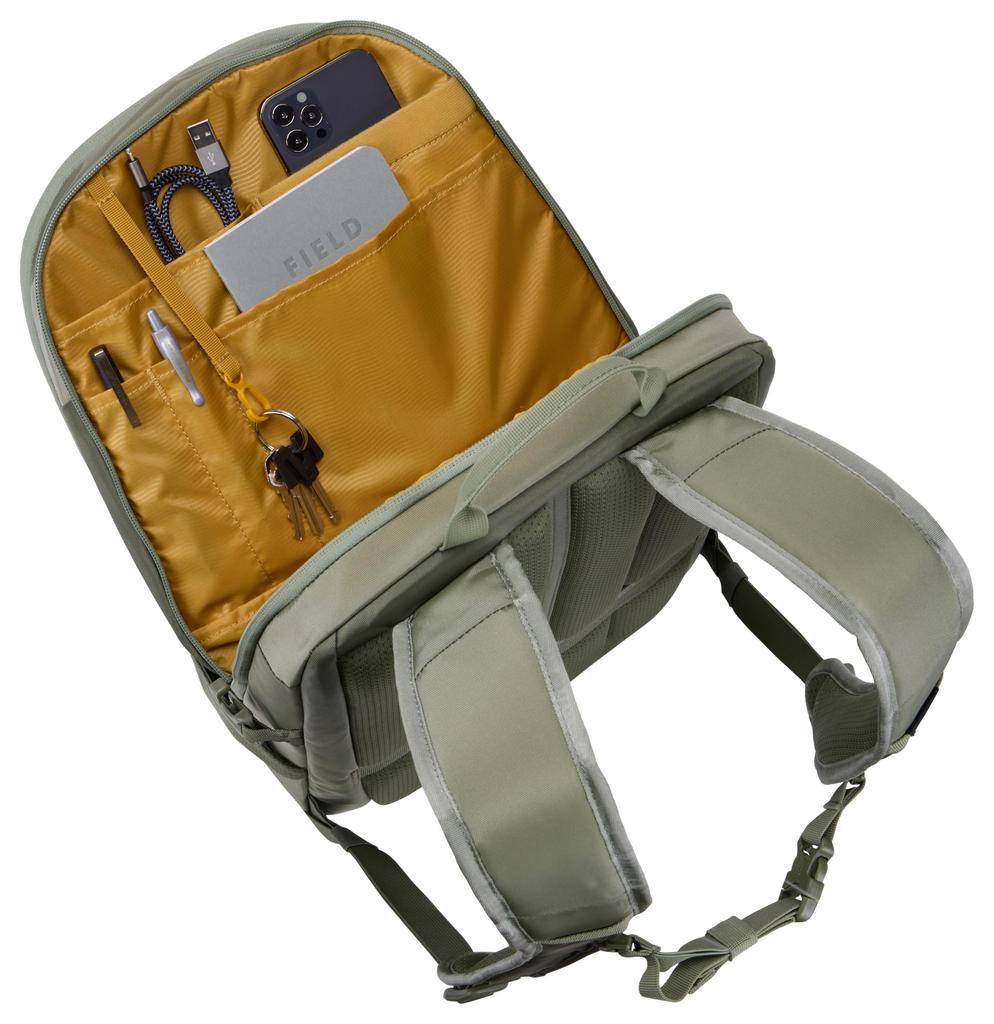 Thule EnRoute Backpack, 23L, Fits Up To 15.6-inch Laptops, Water-Resistant TPU Pocket, Soft Green/Quiet Green