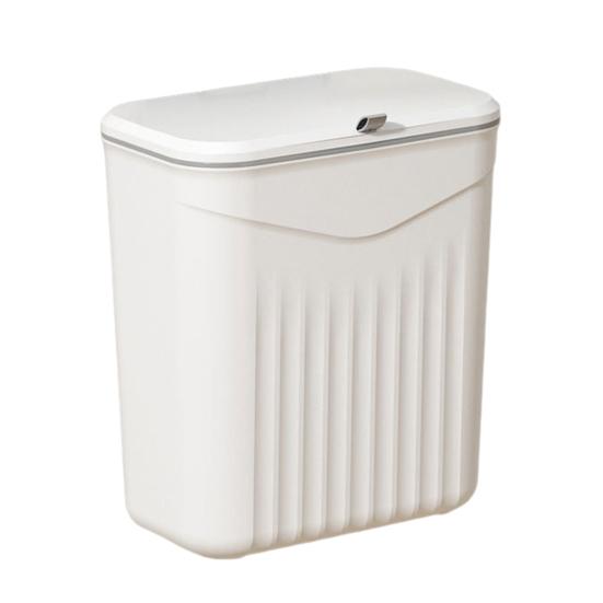 Kitchen Compost Bin with Lid Wall Mounted Garbage Can Bathroom Kitchen Waste Basket Bin
