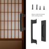 Black Barn Door Handle Durable Glass Door Pull Modern Sliding Door Handle  Balcony