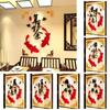 Acrylic 3D Stereo Mirror Sticker Happiness Good Fortune Acrylic Wall Stickers  Home Art