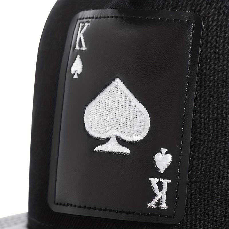 Fashion Hip Hop Baseball Cap Poker Embroidery Personalized Hat Men Women Cotton Snapback Hats Outdoor Trucker Caps Sun Hats