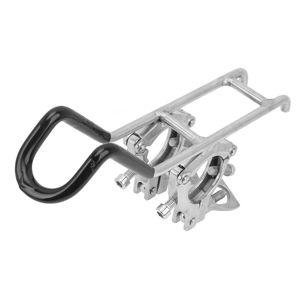 Boat Fishing Rod Holder Stainless Steel Double Clamp Fishing Pole Dock Support for Yacht Boats