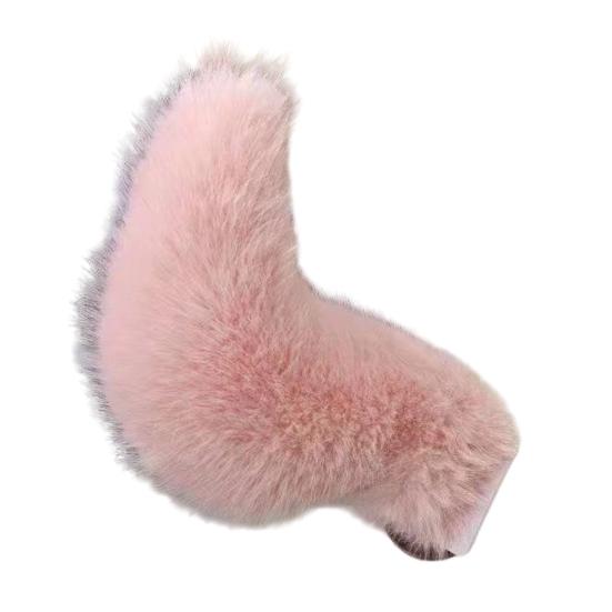 

Remote Control Car Tail with Motion Sensor Plush Animal Tail for Vehicle Decoration And Cosplay USB Rechargeable Novelty Gift розовый